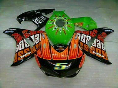 Preisgünstige Honda CBR 1000 RR 08-11 Verkleidungen - Grün Orange