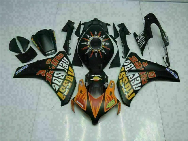Preisgünstige Honda CBR 1000 RR 08-11 Verkleidungen - Orange Schwarz Preisgünstige Honda CBR 1000 RR 08-11 Verkleidungen - Orange Schwarz