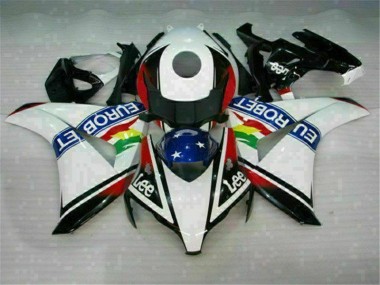 Preisgünstige Honda CBR 1000 RR 08-11 Verkleidungen - Weiß Blau Rot Eurobet Lee