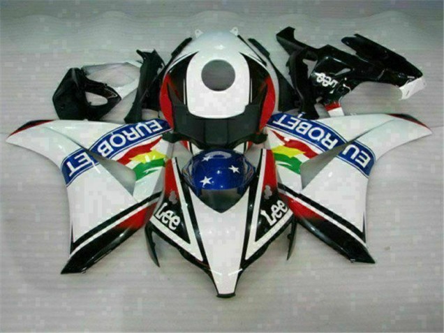 Preisgünstige Honda CBR 1000 RR 08-11 Verkleidungen - Weiß Blau Rot Eurobet Lee Preisgünstige Honda CBR 1000 RR 08-11 Verkleidungen - Weiß Blau Rot Eurobet Lee