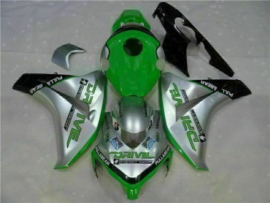 Preisgünstige Honda CBR 1000 RR 08-11 Verkleidungen - Grün Silber
