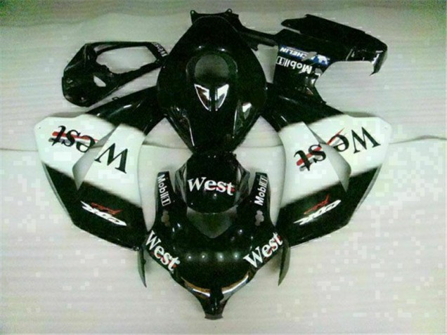 Preisgünstige Honda CBR 1000 RR 08-11 Verkleidungen - Weiß Schwarz West Preisgünstige Honda CBR 1000 RR 08-11 Verkleidungen - Weiß Schwarz West