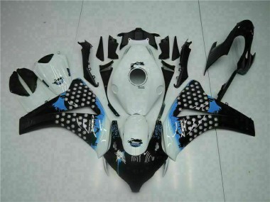 Preisgünstige Honda CBR 1000 RR 08-11 Verkleidung - Weiß Schwarz