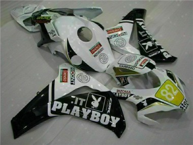 Preisgünstige Honda CBR 1000 RR 08-11 Verkleidungen - Weiß Schwarz Playboy