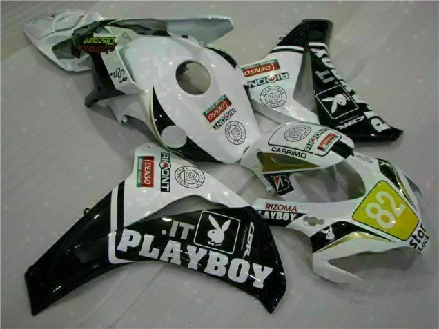 Preisgünstige Honda CBR 1000 RR 08-11 Verkleidungen - Weiß Schwarz Playboy Preisgünstige Honda CBR 1000 RR 08-11 Verkleidungen - Weiß Schwarz Playboy