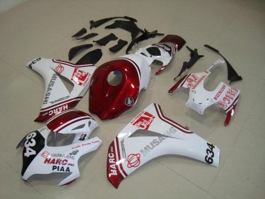Preisgünstige Honda CBR 1000 RR 08-11 Verkleidungen - Weiß Rot HARC Pro PIAA 634