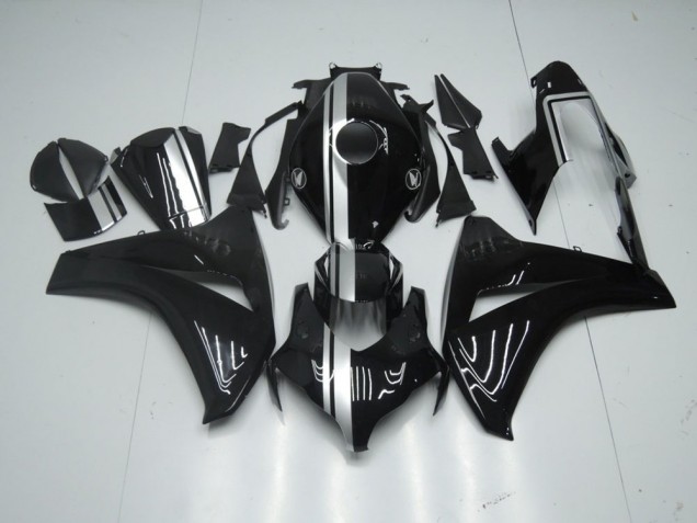 Preisgünstige Honda CBR 1000 RR 08-11 Verkleidungen - Glänzend Schwarz mit silbernem Streifen Preisgünstige Honda CBR 1000 RR 08-11 Verkleidungen - Glänzend Schwarz mit silbernem Streifen