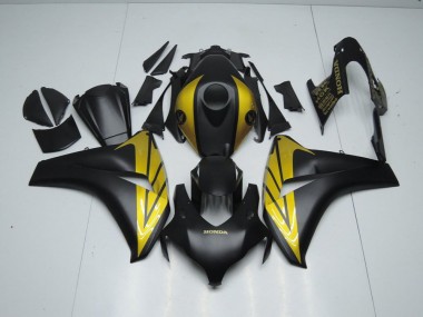 Preisgünstige Honda CBR 1000 RR 08-11 Verkleidungen - Matt Schwarz und Gold