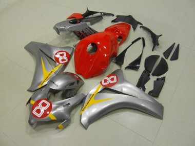 Preisgünstige Honda CBR 1000 RR 08-11 Verkleidungen - Silber Rot 8