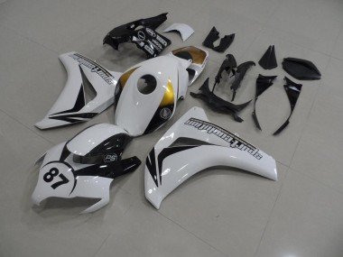 Preisgünstige Honda CBR 1000 RR 08-11 Verkleidungen - Weiß Und Schwarz 87