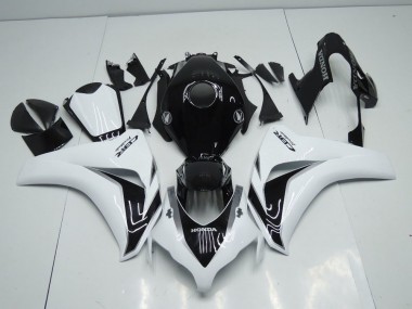 Preisgünstige Honda CBR 1000 RR 08-11 Verkleidungen - Weiß Und Schwarz Grau