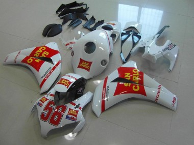 Preisgünstige Honda CBR 1000 RR 08-11 Verkleidungen - Weiß San Carlo