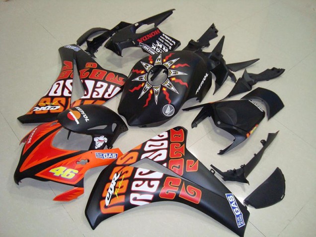 Preisgünstige Honda CBR 1000 RR 08-11 Verkleidungen - Rossi Matt Schwarz Preisgünstige Honda CBR 1000 RR 08-11 Verkleidungen - Rossi Matt Schwarz