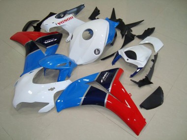 Preisgünstige Honda CBR 1000 RR 08-11 Verkleidungen - Weiß Blau Rot