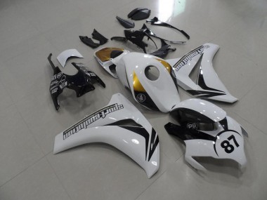 Preisgünstige Honda CBR 1000 RR 08-11 Verkleidungen - Schwarz Weiß Gold