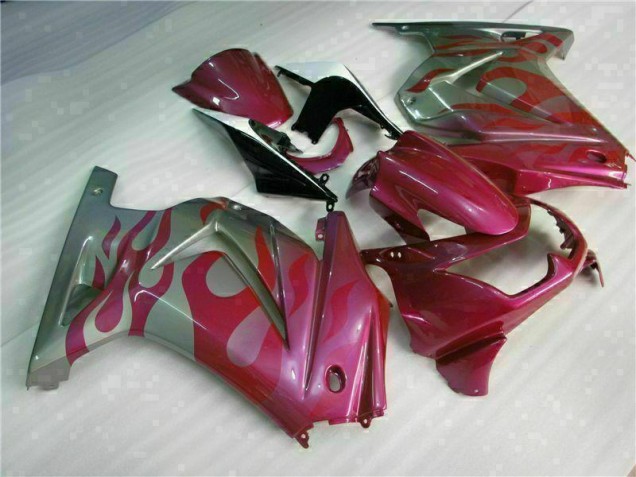 Preisgünstige Kawasaki EX250 08-12 Verkleidungen - Lila Rot Preisgünstige Kawasaki EX250 08-12 Verkleidungen - Lila Rot