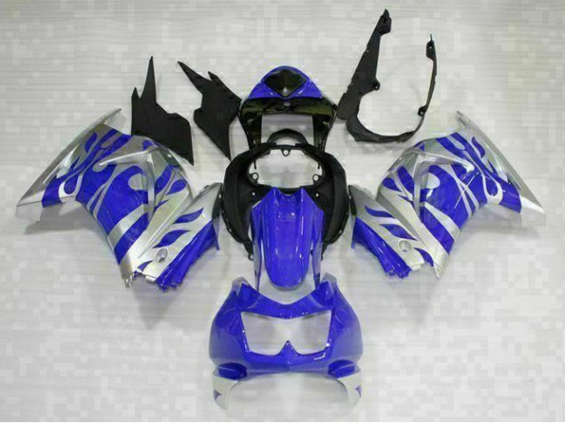 Preisgünstige Kawasaki EX250 08-12 Verkleidungen - Schwarz Blau Preisgünstige Kawasaki EX250 08-12 Verkleidungen - Schwarz Blau