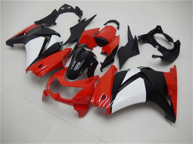 Preisgünstige Kawasaki EX250 08-12 Verkleidungen - Rot Schwarz Weiß Preisgünstige Kawasaki EX250 08-12 Verkleidungen - Rot Schwarz Weiß