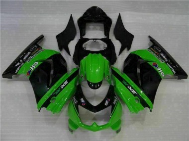Preisgünstige Kawasaki EX250 08-12 Vollverkleidung - Schwarz Grün