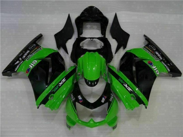 Preisgünstige Kawasaki EX250 08-12 Vollverkleidung - Schwarz Grün Preisgünstige Kawasaki EX250 08-12 Vollverkleidung - Schwarz Grün