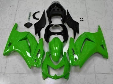 Preisgünstige Kawasaki EX250 08-12 Verkleidung - Grün Schwarzer Ninja