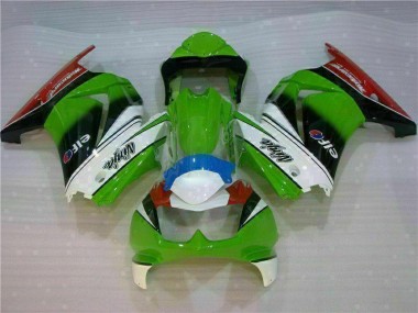 Preisgünstige Kawasaki EX250 08-12 Verkleidungen - Weiß Grün Schwarz Ninja