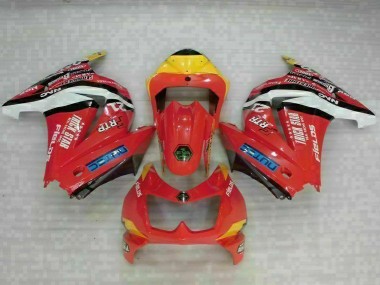 Preisgünstige Kawasaki EX250 08-12 Verkleidungen - Rot Gelb