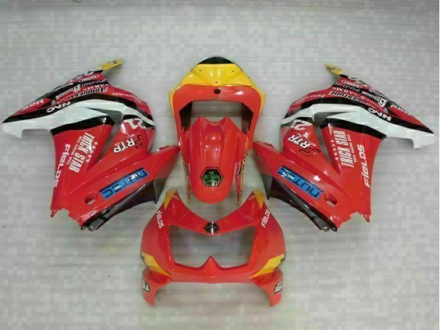 Preisgünstige Kawasaki EX250 08-12 Verkleidungen - Rot Gelb Preisgünstige Kawasaki EX250 08-12 Verkleidungen - Rot Gelb