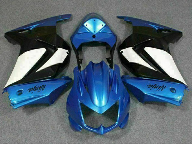Preisgünstige Kawasaki EX250 08-12 Verkleidung - Blau Weiß Schwarz Ninja Preisgünstige Kawasaki EX250 08-12 Verkleidung - Blau Weiß Schwarz Ninja