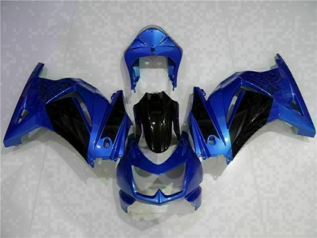 Preisgünstige Kawasaki EX250 08-12 Verkleidungen - Blau Schwarz Preisgünstige Kawasaki EX250 08-12 Verkleidungen - Blau Schwarz