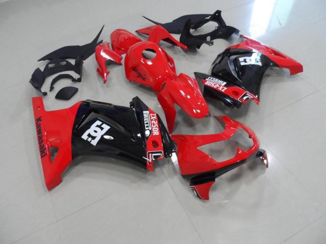 Preisgünstige Kawasaki ZX 250R 08-12 Verkleidungen - Rot Schwarz Preisgünstige Kawasaki ZX 250R 08-12 Verkleidungen - Rot Schwarz