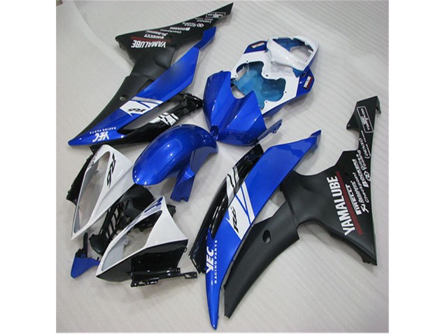 Preisgünstige Yamaha R6 08-16 Verkleidungen - Weiß Blau Schwarz Preisgünstige Yamaha R6 08-16 Verkleidungen - Weiß Blau Schwarz