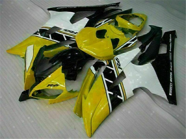 Preisgünstige Yamaha R6 08-16 Verkleidungen - Gelb Weiß Preisgünstige Yamaha R6 08-16 Verkleidungen - Gelb Weiß