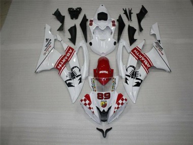 Preisgünstige Yamaha R6 08-16 Verkleidungen Komplett Sets - Weiß