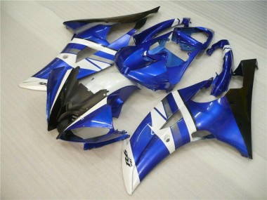 Preisgünstige Yamaha R6 08-16 Verkleidung - Blau Weiß Schwarz