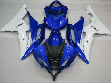 Preisgünstige Yamaha R6 08-16 Verkleidungen - Blau Weiß Schwarz