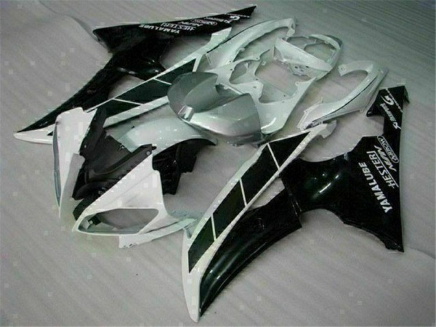 Preisgünstige Yamaha R6 08-16 Verkleidungen - Weiß Schwarz Preisgünstige Yamaha R6 08-16 Verkleidungen - Weiß Schwarz