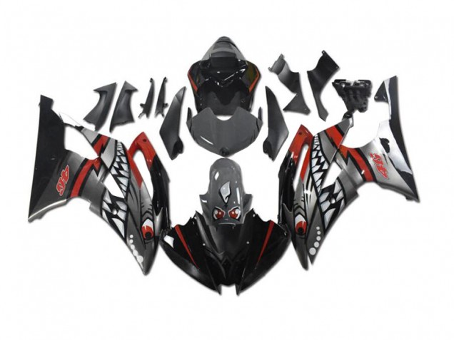 Preisgünstige Yamaha R6 08-16 Verkleidungen - Graues Rot Hai Preisgünstige Yamaha R6 08-16 Verkleidungen - Graues Rot Hai