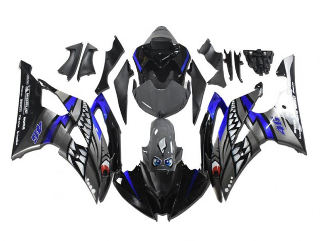 Preisgünstige Yamaha R6 08-16 Verkleidungen - Grau Blau Hai