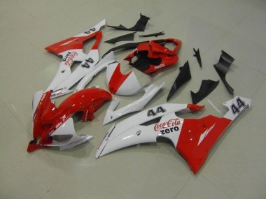 Preisgünstige Yamaha R6 08-16 Verkleidungen - Weiß Rot Coca Cola Zero 44