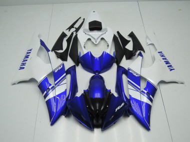 Preisgünstige Yamaha R6 08-16 Verkleidungen - Blau Weiß OEM Stil