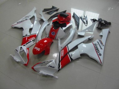 Preisgünstige Yamaha R6 08-16 Verkleidungen - Weiß Rot OEM Stil
