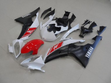 Preisgünstige Yamaha R6 08-16 Verkleidungen - Weiß Und Matt Schwarz