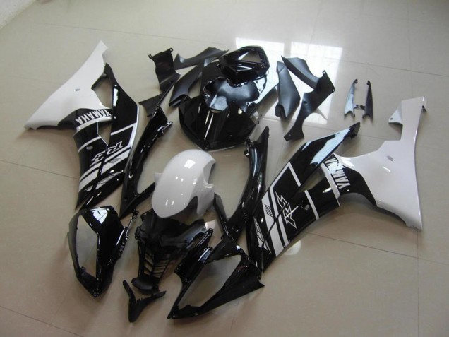 Preisgünstige Yamaha R6 08-16 Verkleidungen Komplett Sets - Weiß Schwarz Preisgünstige Yamaha R6 08-16 Verkleidungen Komplett Sets - Weiß Schwarz