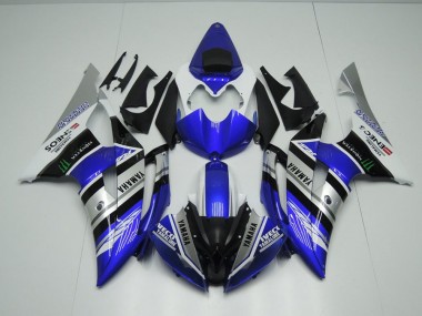 Preisgünstige Yamaha R6 08-16 Verkleidungen - Blau Weiß ENEOS Monster