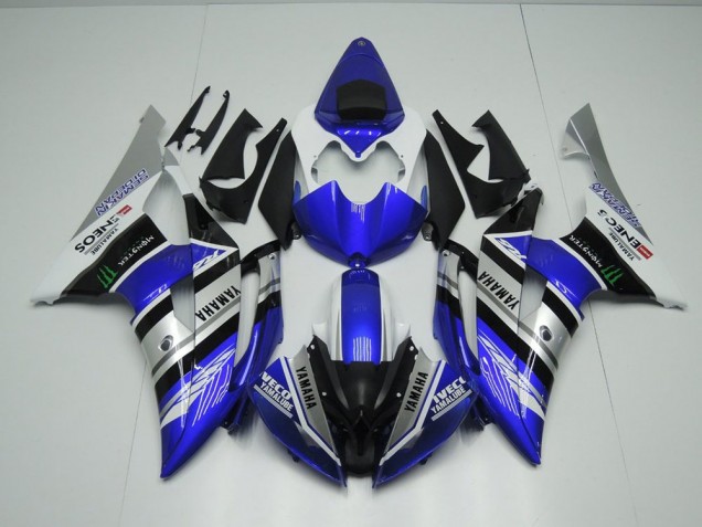 Preisgünstige Yamaha R6 08-16 Verkleidungen - Blau Weiß ENEOS Monster Preisgünstige Yamaha R6 08-16 Verkleidungen - Blau Weiß ENEOS Monster