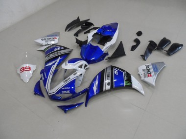 Preisgünstige Yamaha R1 09-11 Vollverkleidung - Blau Weiß
