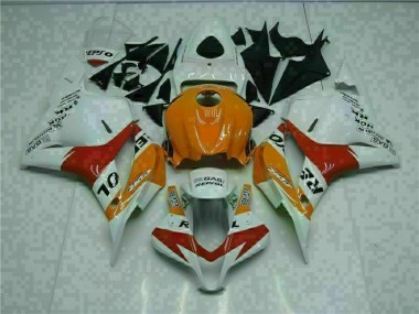Preisgünstige Honda CBR 600 RR 09-12 Verkleidungen - Weiß Orange Repsol