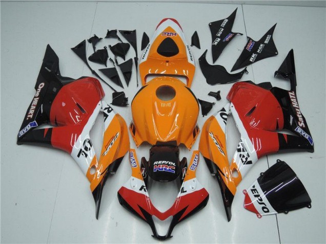 Preisgünstige Honda CBR 600 RR 09-12 Verkleidungen - Orange Rot Schwarz Repsol Preisgünstige Honda CBR 600 RR 09-12 Verkleidungen - Orange Rot Schwarz Repsol