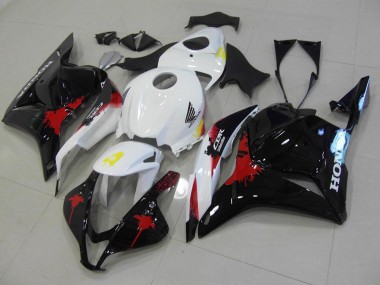 Preisgünstige Honda CBR 600 RR 09-12 Verkleidungen - Schwarz Rote Weiß